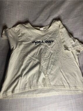 PINK Victoria's Secret Kids Cream 'World Tour' Graphic Tee